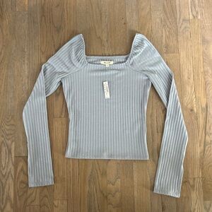 NWT Madewell Square Neck Long Sleeve